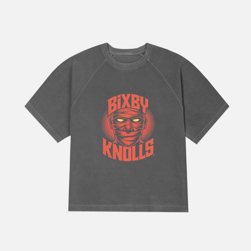 Bixby Knolls Masked Skull Retro Style T-Shirt